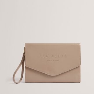 Ted Baker Crinkie Crinkle Icon Pouch-Stone