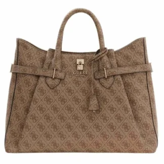 Guess Yesba Satchel Bag Brown