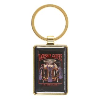 Steven Rhodes - Fun Keyring Pendant - Worship Coffee - multicolour