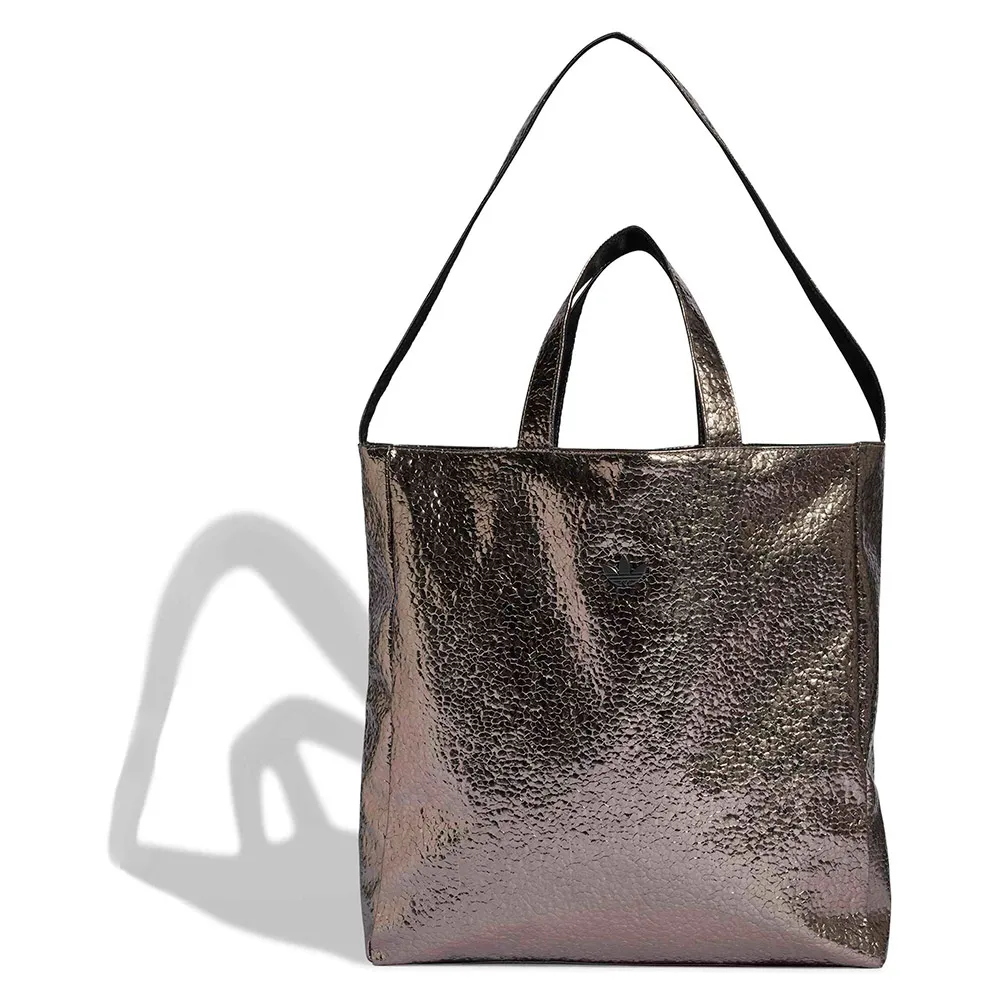 Adidas Originals Adicolor Metal Pu 20l Shopper Bag Brown,Grey