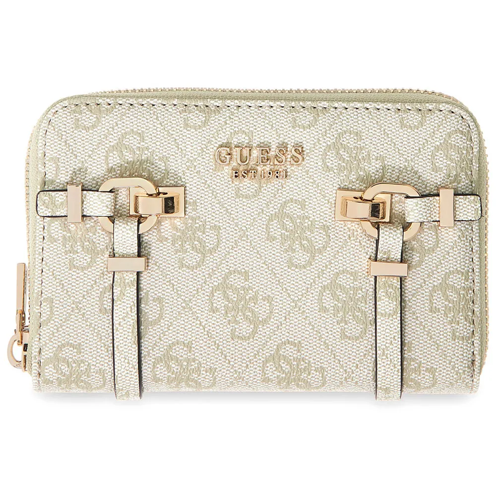 Guess Leona Woman Wallet Beige Woman